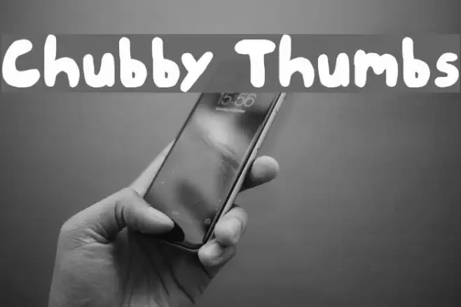 Chubby Thumbs Font examples