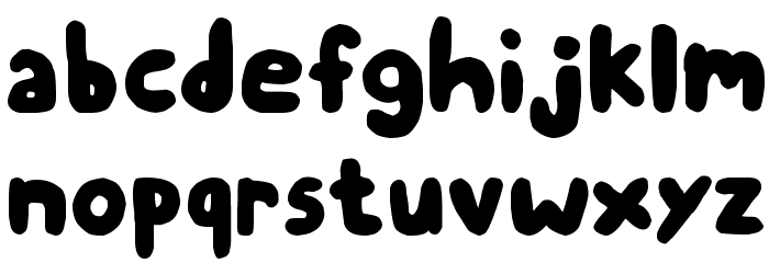 Chubby Thumbs Font LOWERCASE