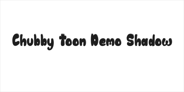 Chubby Toon Demo Shadow Logo