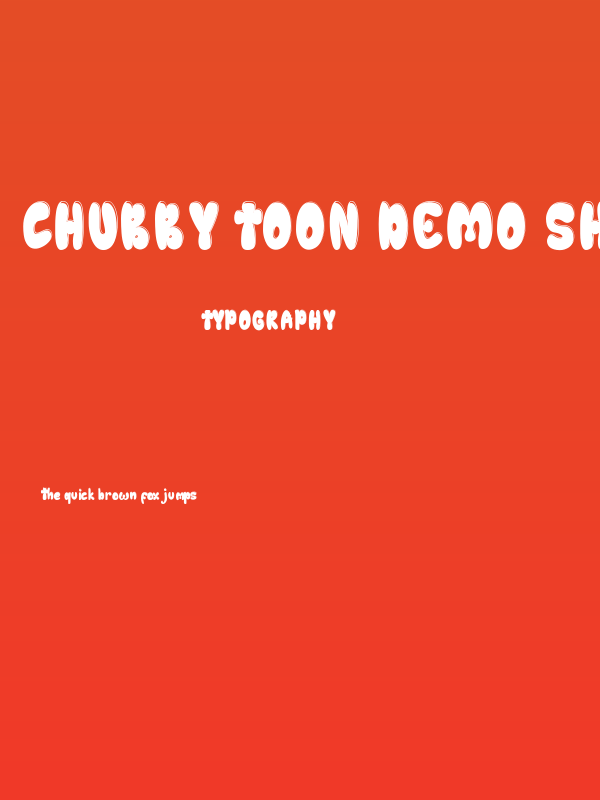 Chubby Toon Demo Shadow Poster