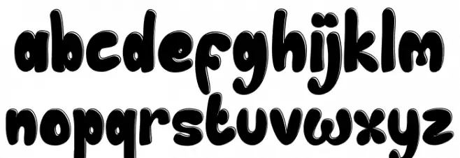 Chubby Toon Demo Shadow Polices MINUSCULES