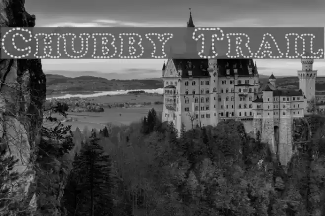 Chubby Trail フォント examples