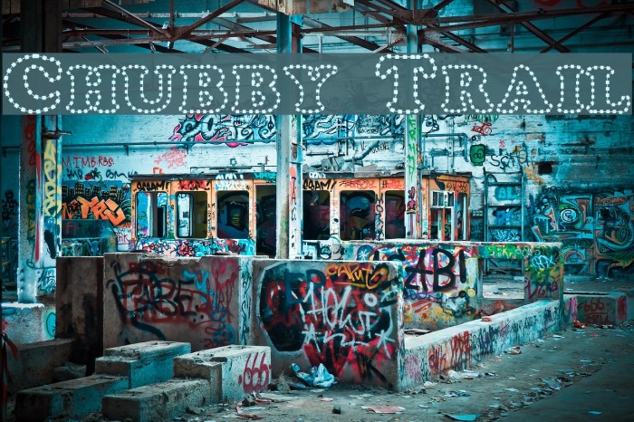 Chubby Trail フォント examples