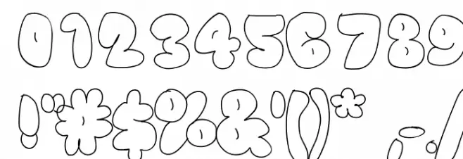 Chubby Font OTHER CHARS