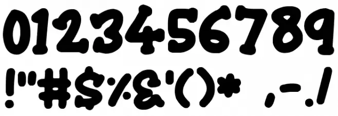 Chubby Font OTHER CHARS