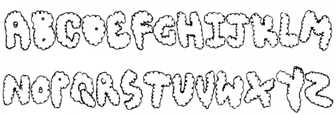 ChubbyMuffin Schriftart Kleinbuchstaben