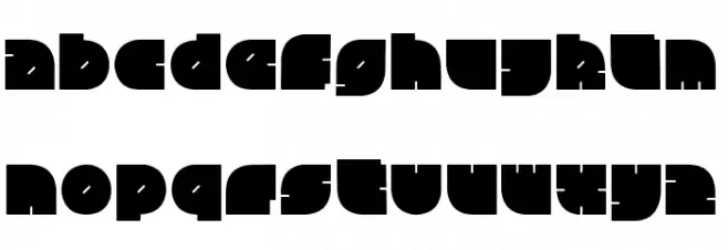 ChubbySquare Regular फ़ॉन्ट लोअरकेस