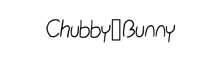 Chubby_Bunny  font caratteri gratis