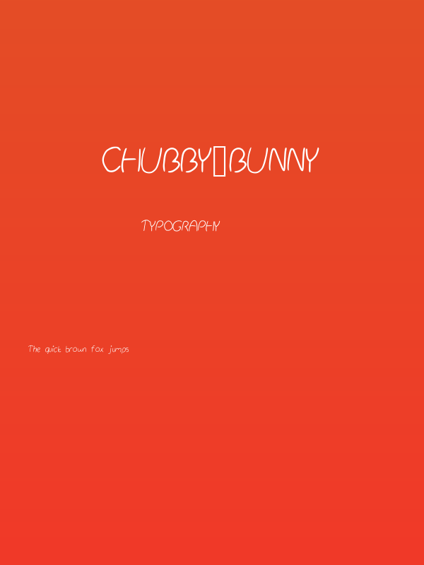Chubby_Bunny Poster