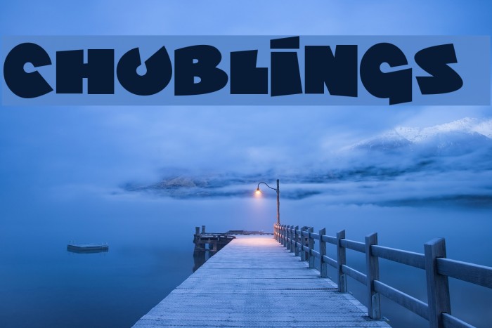 Chublings Font examples