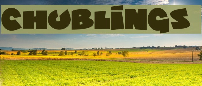 Chublings Font examples