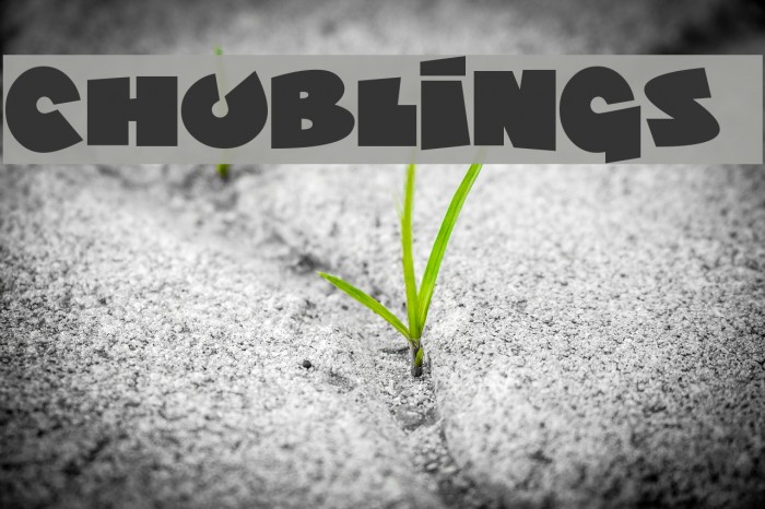 Chublings Font examples