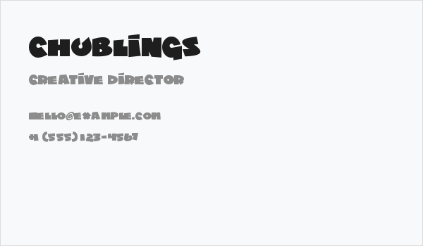 Chublings Business Card