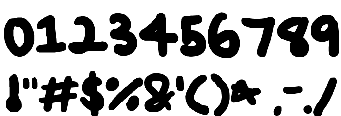 Chubster Font OTHER CHARS
