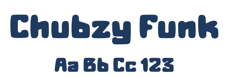 Chubzy Funk Font Preview