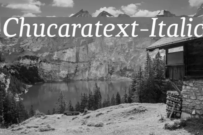 Chucaratext-Italic Font examples