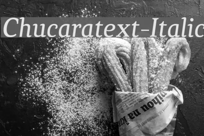 Chucaratext-Italic Font examples