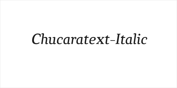 Chucaratext-Italic Logo