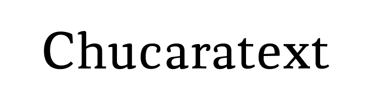 Chucaratext  フリーフォントのダウンロード