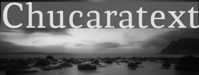 Chucaratext Font examples
