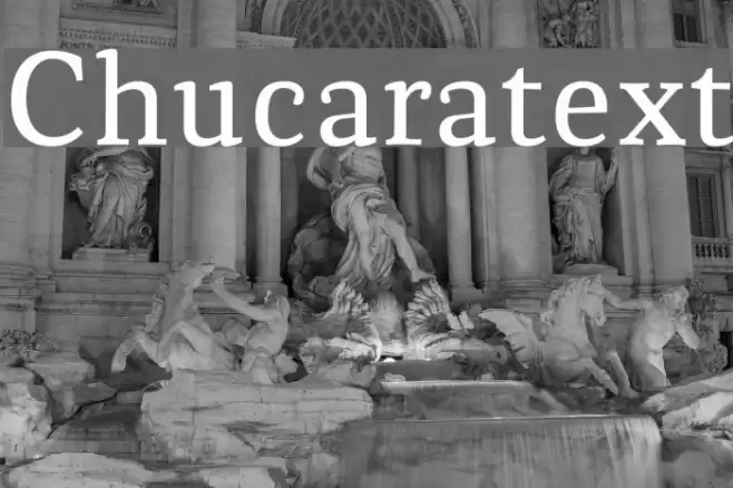 Chucaratext Font examples