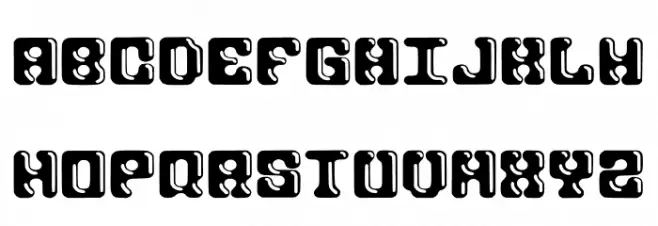 Chuche Regular Caratteri MAIUSCOLE