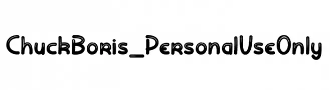 Chuck Boris_PersonalUseOnly  नि: शुल्क फ़ॉन्ट्स डाउनलोड