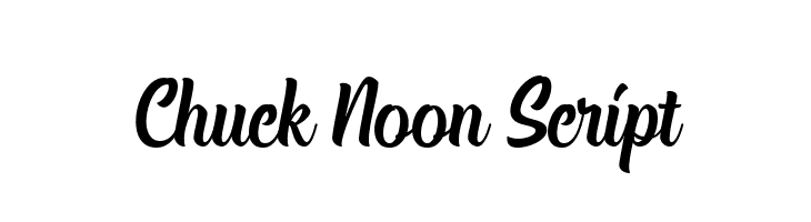 Chuck Noon Script  नि: शुल्क फ़ॉन्ट्स डाउनलोड