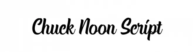 Chuck Noon Script  baixar fontes gratis