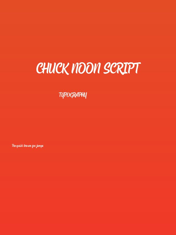 Chuck Noon Script Poster