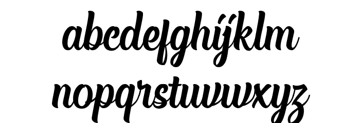 Chuck Noon Script Font LOWERCASE