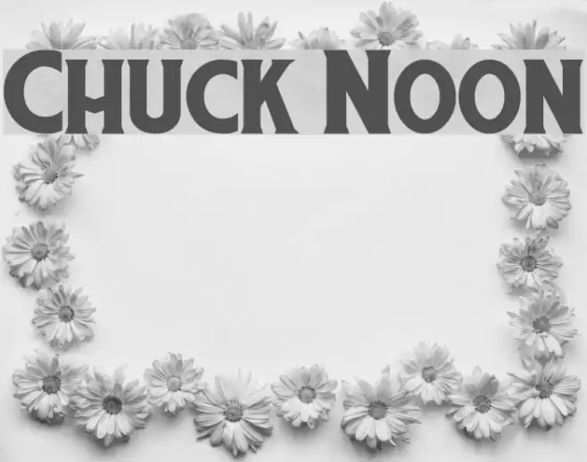 Chuck Noon Font examples