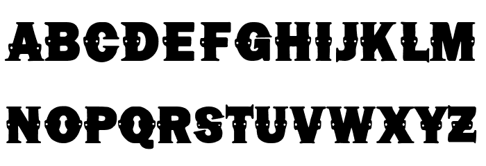 Chuck Norris Font LOWERCASE