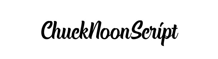 ChuckNoonScript  नि: शुल्क फ़ॉन्ट्स डाउनलोड