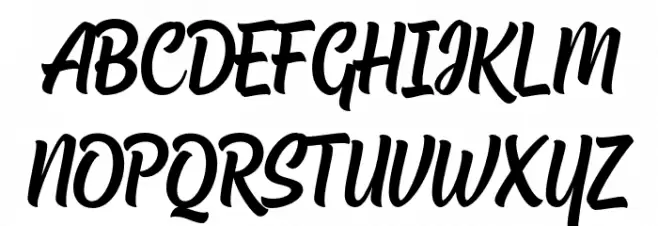 ChuckNoonScript Schriftart Groß