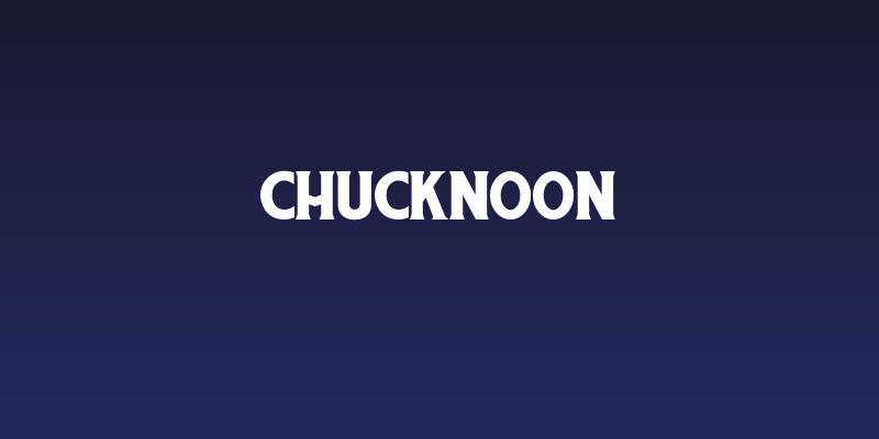 ChuckNoon Social Header