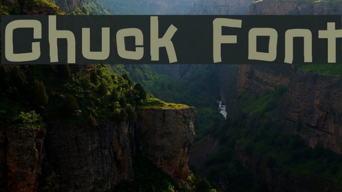 Chuck Font examples