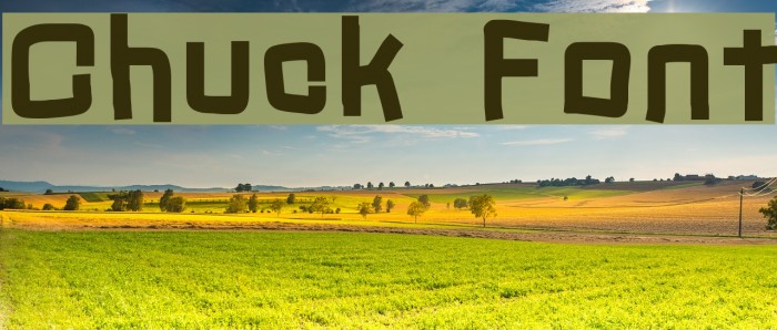 Chuck Font examples