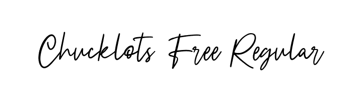 Chucklots Free Regular  フリーフォントのダウンロード