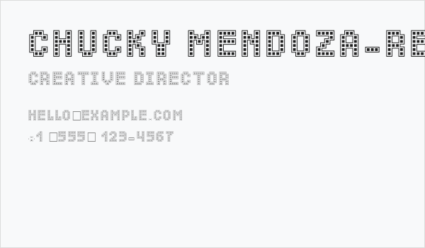 Chucky Mendoza-Regular Business Card