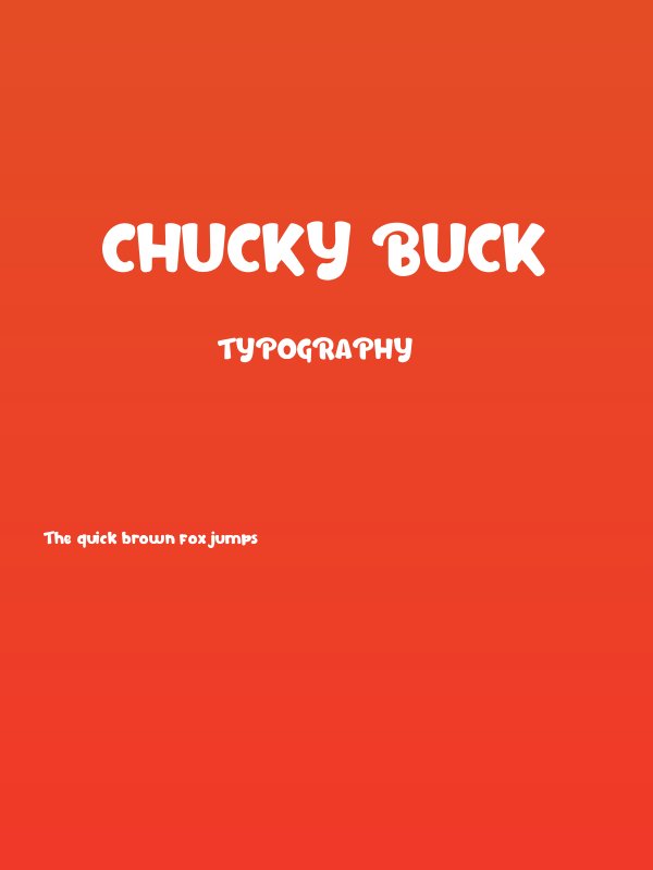 Chucky buck Poster