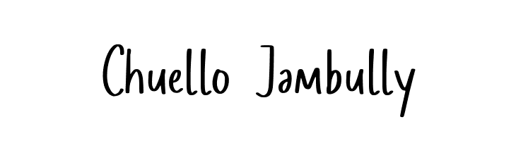 Chuello Jambully  font caratteri gratis