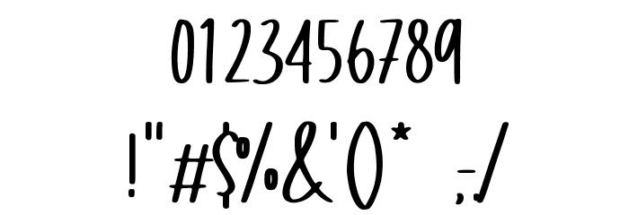 Chuello Jambully Font OTHER CHARS