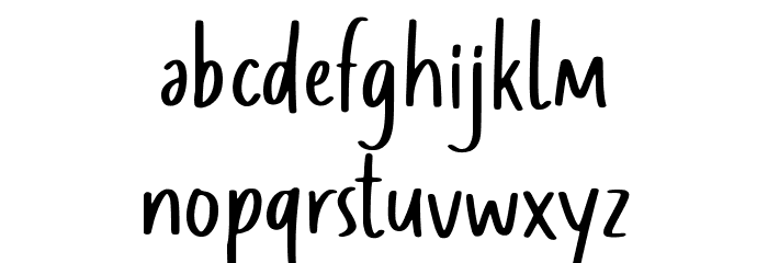 Chuello Jambully Font LOWERCASE