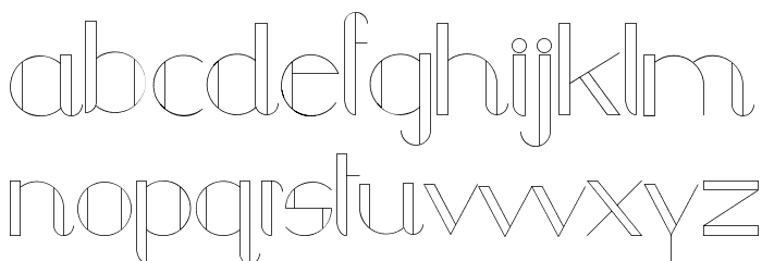 Chula Font LOWERCASE