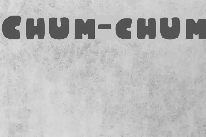 Chum-chum Font examples