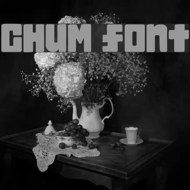 Chum Schriftart examples