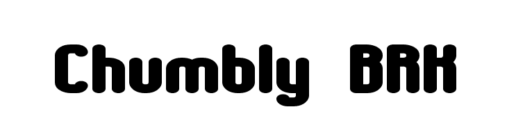 Chumbly BRK  フリーフォントのダウンロード
