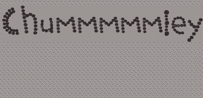 Chummmmmley Font examples