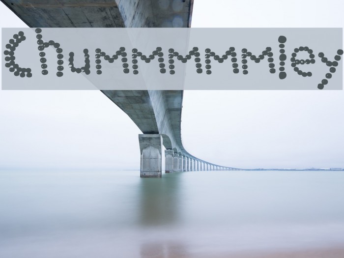 Chummmmmley Font examples